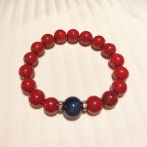 Red Coral Bracelet from Bali, Indonesia